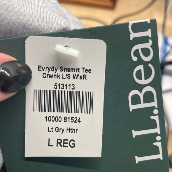 Llbean Everyday Sunsmart crew neck. Size Large - Picture 3 of 5